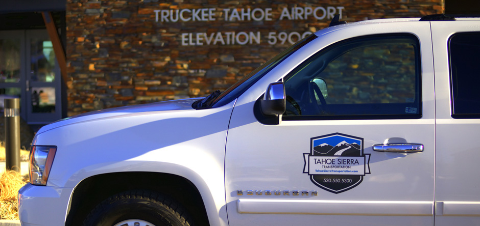 Tahoe Sierra Transportation car service at the Truckee Tahoe Airport.