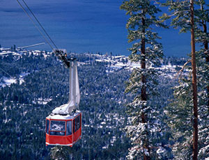 Skiing at Heavenly Mountain Resort in South Lake Tahoe.